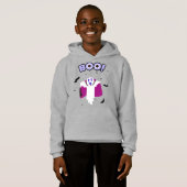 Dracula Boo Light Steel Kinder Hoodie (Voorkant volledig)