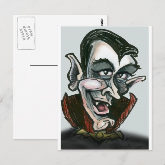 Dracula Briefkaart (Voorkant / Achterkant)