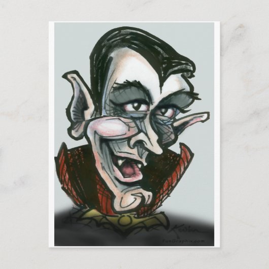 Dracula Briefkaart (Voorkant)