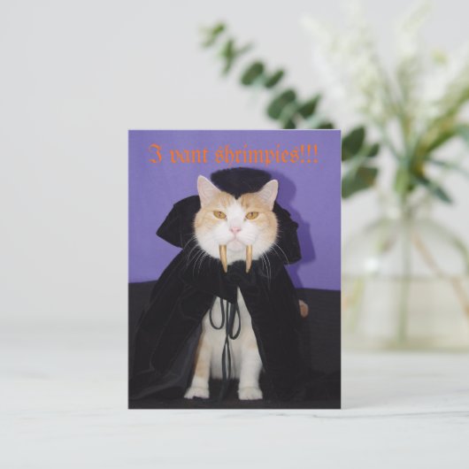 Dracula Bubba Briefkaart (Staand voorkant)