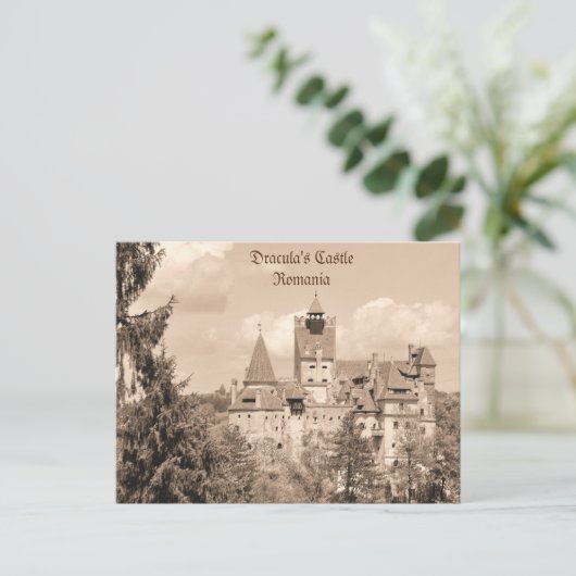 Dracula Castle in Transsylvanië, Roemenië Briefkaart (Staand voorkant)