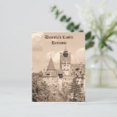 Dracula Castle in Transsylvanië, Roemenië Briefkaart (Staand voorkant)