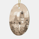 Dracula Castle in Transsylvanië, Roemenië Keramisch Ornament (Links)