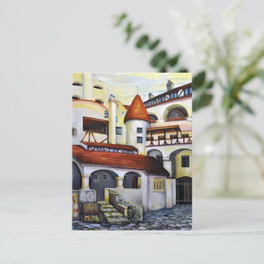 Dracula Castle - Interior Courtyard Briefkaart (Staand voorkant)