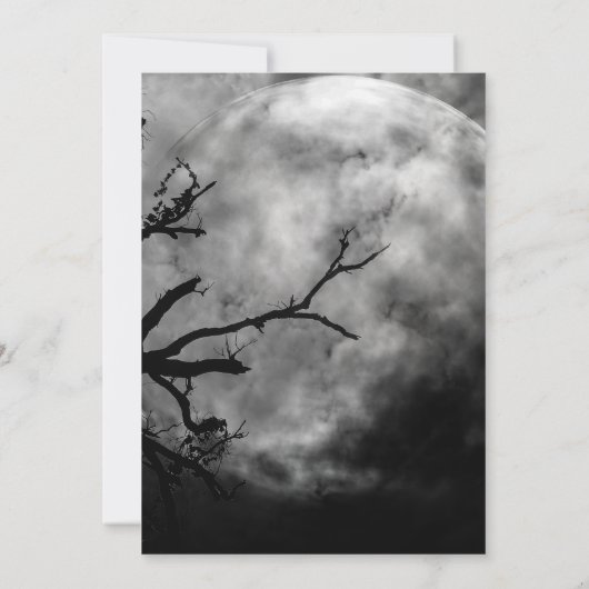 Dracula Cocktail Halloween Party Uitnodiging (Achterkant)