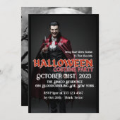 Dracula Cocktail Halloween Party Uitnodiging (Voorkant / Achterkant)