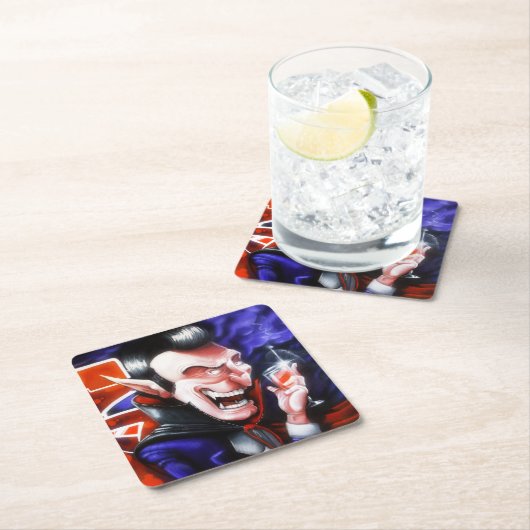 Dracula drink bloed kartonnen onderzetters (Insitu)