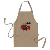 Dracula en een bat Apron Standaard Schort (Voorkant)