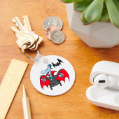 Dracula en een bat-Sleutelhanger Sleutelhanger