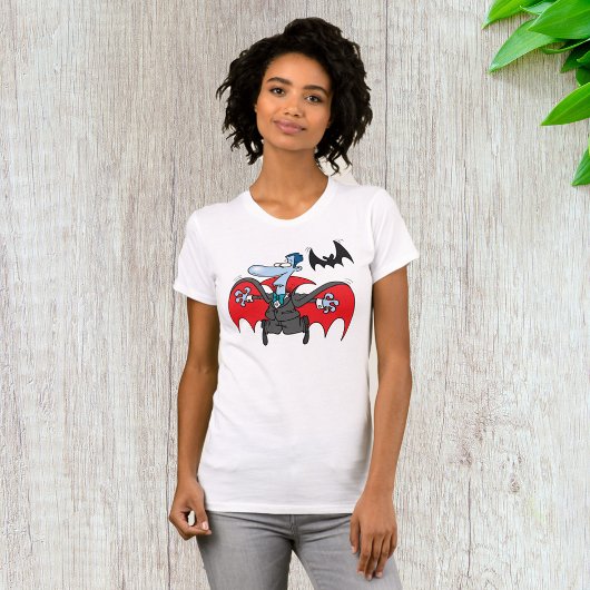 Dracula en een bat vrouwen t-shirt