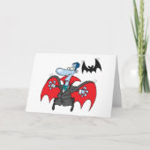 Dracula en een bat-Wenskaart Kaart (Voorkant)