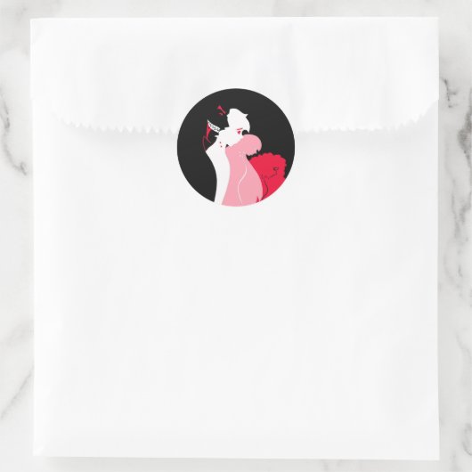 Dracula en zijn slachtoffers Sticker (Tas)