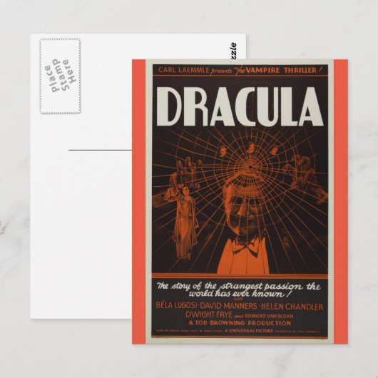 Dracula -  film briefkaart (Voorkant / Achterkant)
