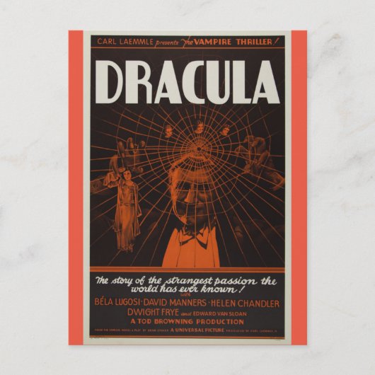 Dracula -  film briefkaart (Voorkant)