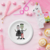 Dracula & Frankenstein Papieren Bordje (Feest)