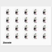 Dracula & Frankenstein Ronde Sticker (Vel)