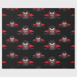Dracula Gothic Horror Halloween Cadeaupapier