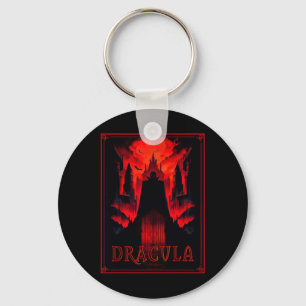 Dracula Gothic Horror Vampire Art - Halloween Vamp Sleutelhanger