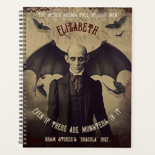  Dracula Gothic Vampire Horror Planner (Voorkant)