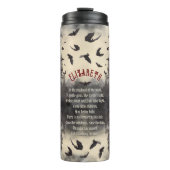 Dracula  Gotisch Halloween Vampierenkasteel Thermosbeker (Voorkant)