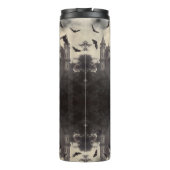 Dracula  Gotisch Halloween Vampierenkasteel Thermosbeker (Achterkant)