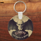 Dracula  Gotische Halloween Party Favor Sleutelhanger (Achterkant)