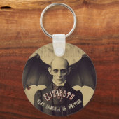 Dracula Gotische Halloween Party Favor Sleutelhanger (Voorkant)