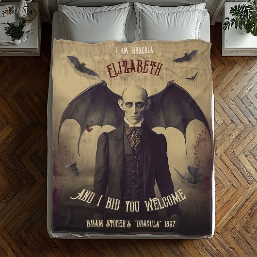  Dracula Gotische Horror Fleece Deken
