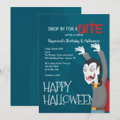 Dracula Halloween Feest Uitnodiging (Voorkant / Achterkant)