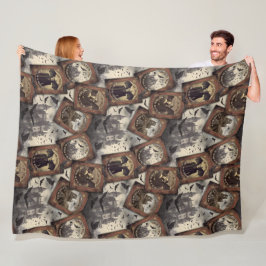 Dracula Halloween Gotische Vampier Kiss Fleece Deken