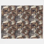  Dracula Halloween Gotische Vampier Kiss Fleece Deken (Voorkant (Horizontaal))