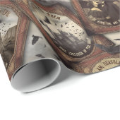  Dracula Halloween Gotische Vampier Vat Cadeaupapier (Rol Hoek)