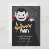 Dracula Halloween Kostuum Party Kaart (Voorkant)