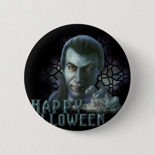 Dracula Halloween Ronde Button 5,7 Cm (Voorkant)