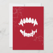 Dracula Halloween Uitnodiging (Achterkant)