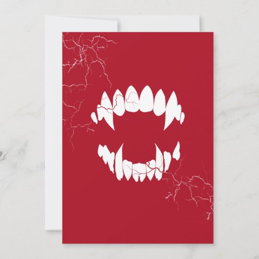 Dracula Halloween Uitnodiging (Achterkant)