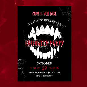 Dracula Halloween Uitnodiging