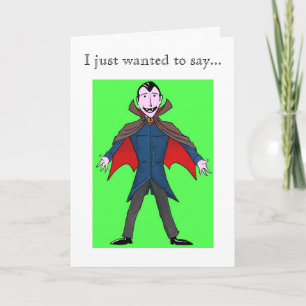 Dracula Hartelijk dank Bedankkaart