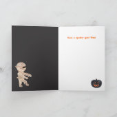 Dracula Haunted House Kinder Halloween Kaart (Binnen)