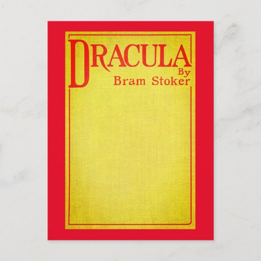 Dracula Hoesje van de eerste editie Briefkaart (Voorkant)