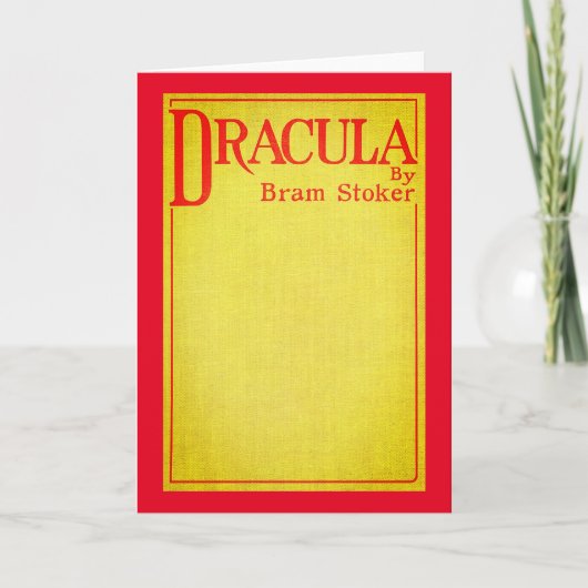 Dracula Hoesje van de eerste editie Kaart (Voorkant)