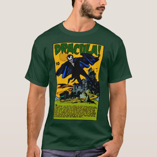DRACULA! Horror strip T-Shirt (Voorkant)