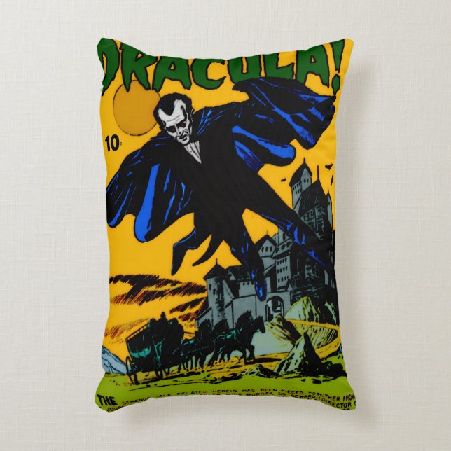 DRACULA! Horror stripboek kussen (Voorkant(Verticaal))