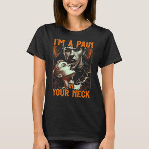 Dracula is een pijn in de nek, gotische emo meisje t-shirt