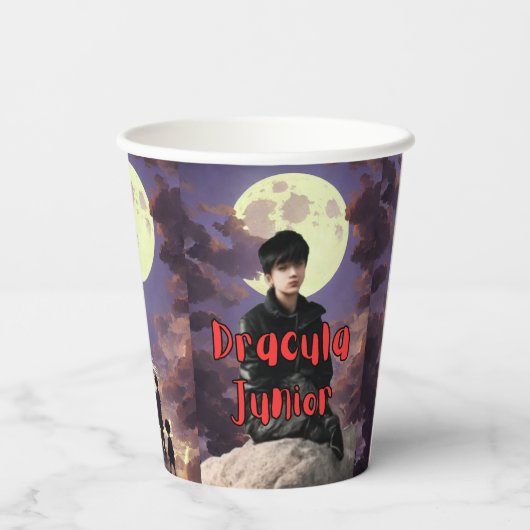 Dracula Junior - Papieren Bekers (Achterkant)