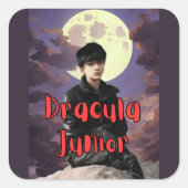 Dracula Junior Sticker (Voorkant)