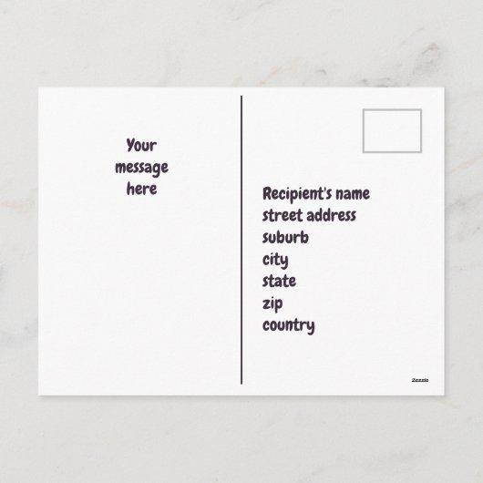 Dracula Junior Vakantie Briefkaart (Achterkant)