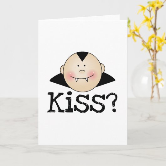 Dracula Kiss Kaart (Gele Bloem)