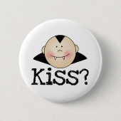 Dracula Kiss Ronde Button 5,7 Cm (Voorkant)