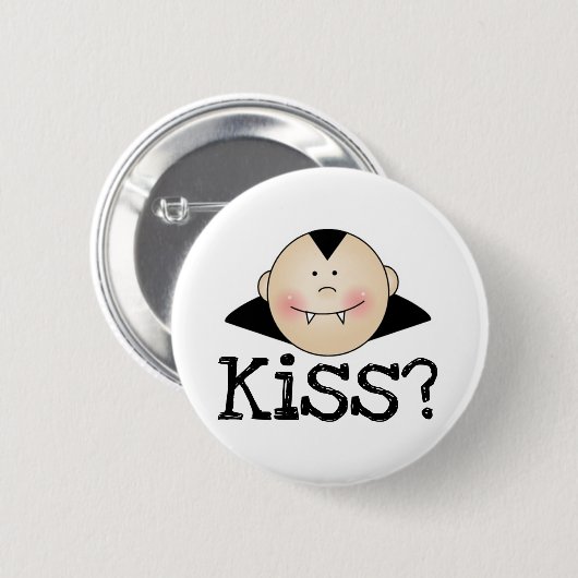 Dracula Kiss Ronde Button 5,7 Cm (Voorkant /achterkant)